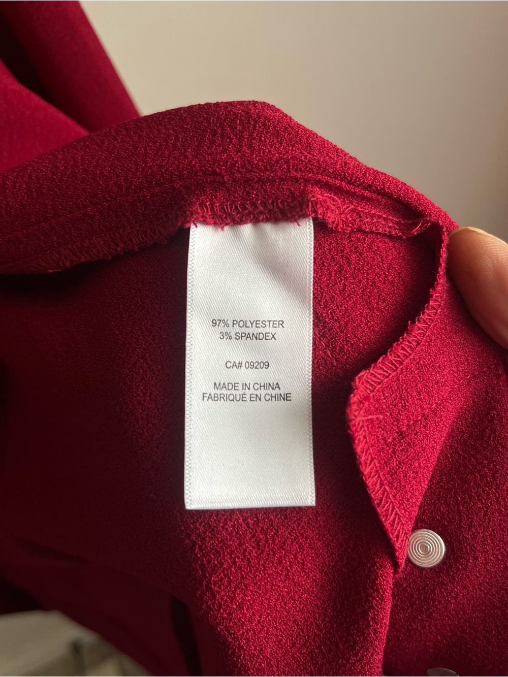 Cleo Women's Draped Open-Front Red Jacket Large - Picture 7 of 7